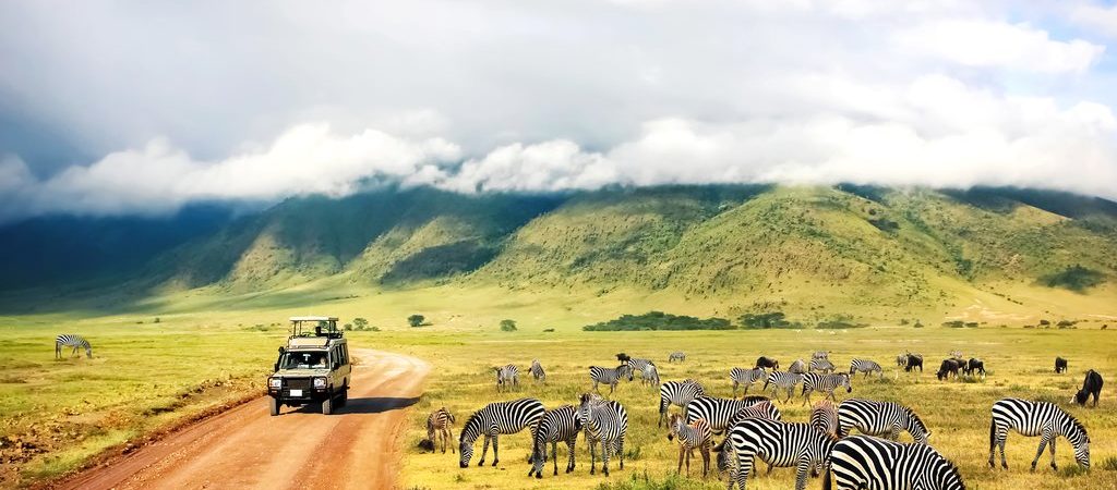 The East Africa Triple - elephants beneath Mount Kilimanjaro at Amboseli